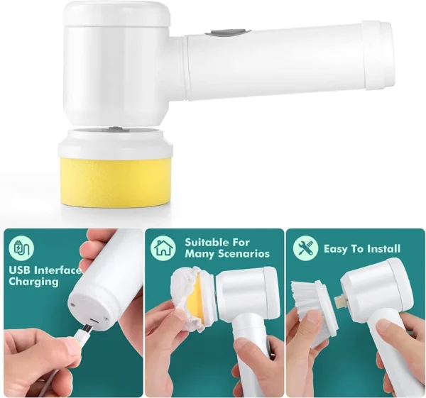 handheld power shower scrubber